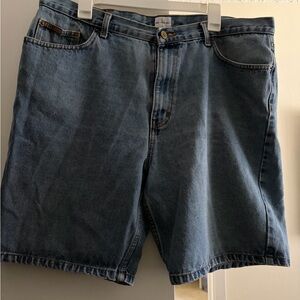 Calvin Klein Men's Denim Shorts in Medium Blue